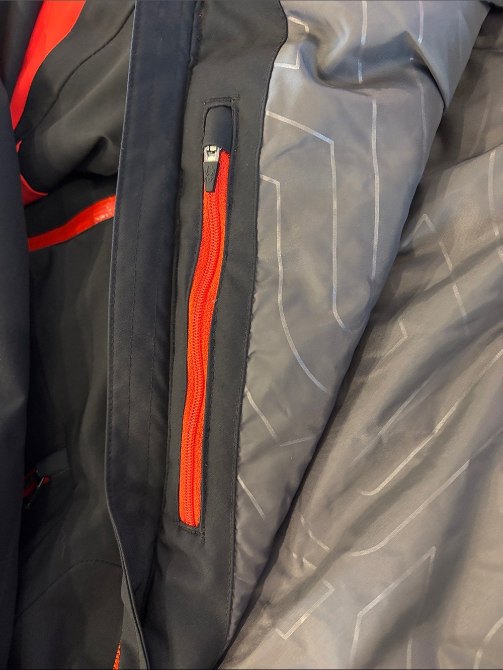 Spyder Men’s Winter Snow Snowboarding Winter Jacket Size XL Red & Black $450+ - Picture 4 of 5